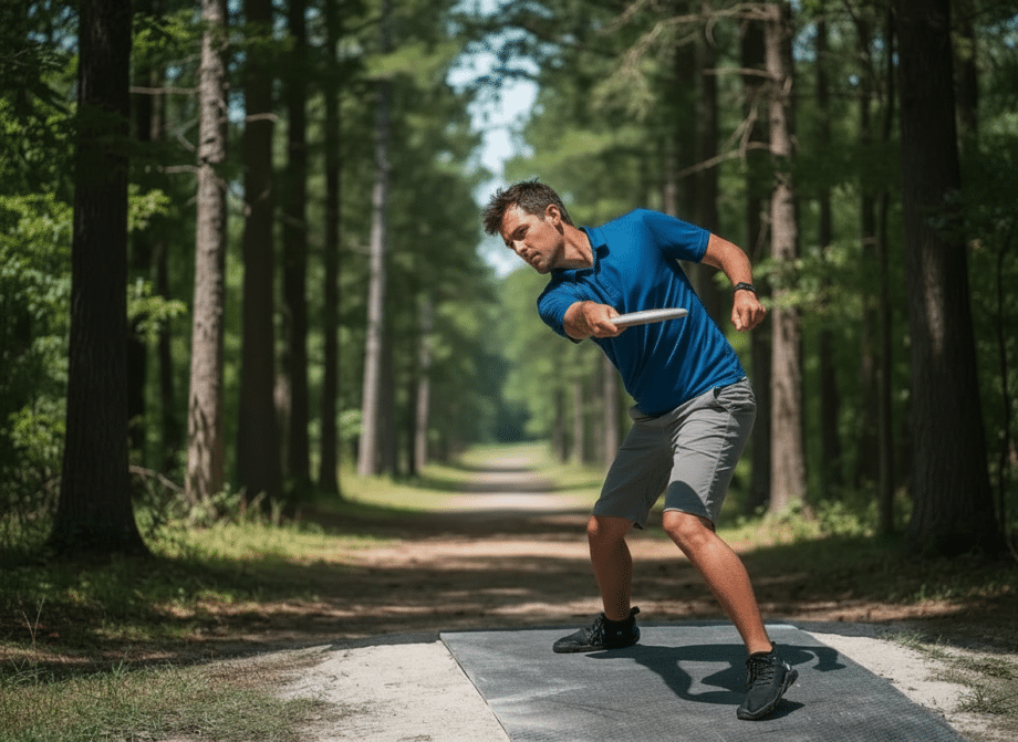 throwing straight in disc golf